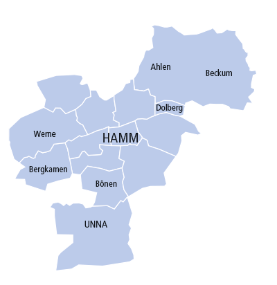 Karte Hamm