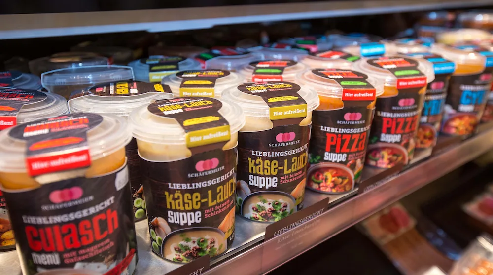 Die frisch hergestellten Suppen von Schäfermeier gibt es in mehr als einem Dutzend Varianten.