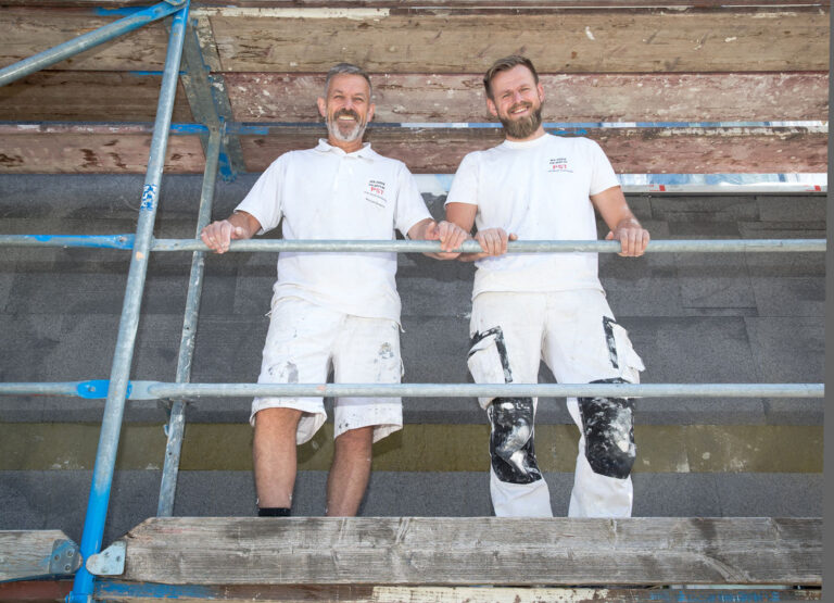 Michael Kinscher (links) und sein Sohn Robin Kinscher - Traumberuf Stuckateur 2025