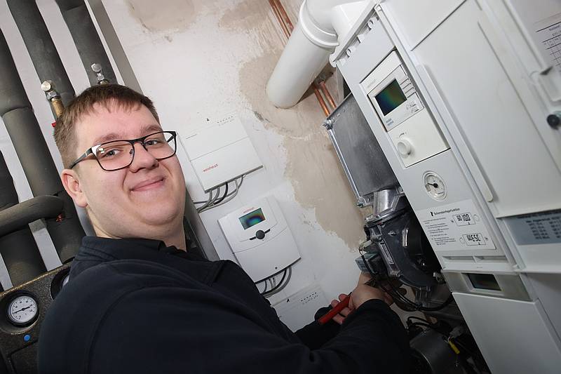 Azubi Maurice Zimmermann - Traumberufe Anlagenmechaniker für SHK 2024